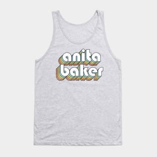 Anita Baker - Retro Rainbow Letters Tank Top